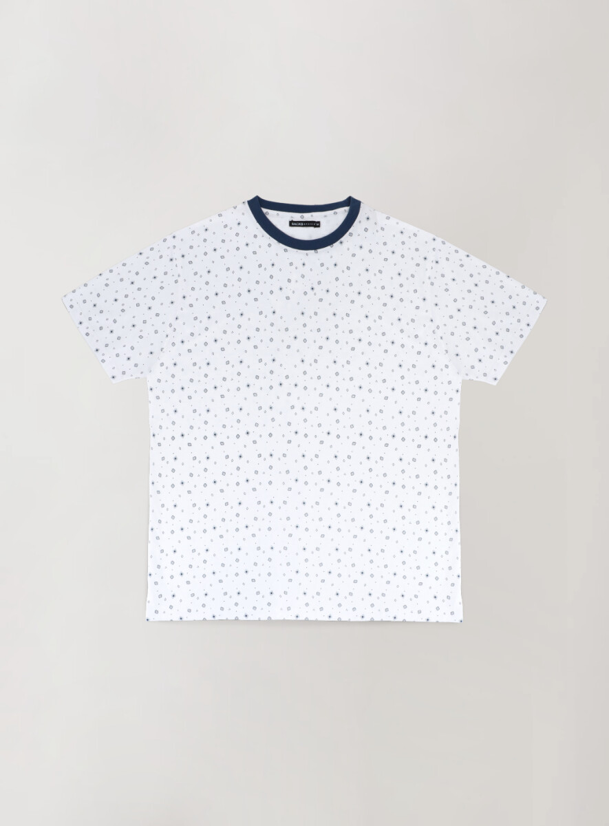 Remera estampada de hombre - Blanco 