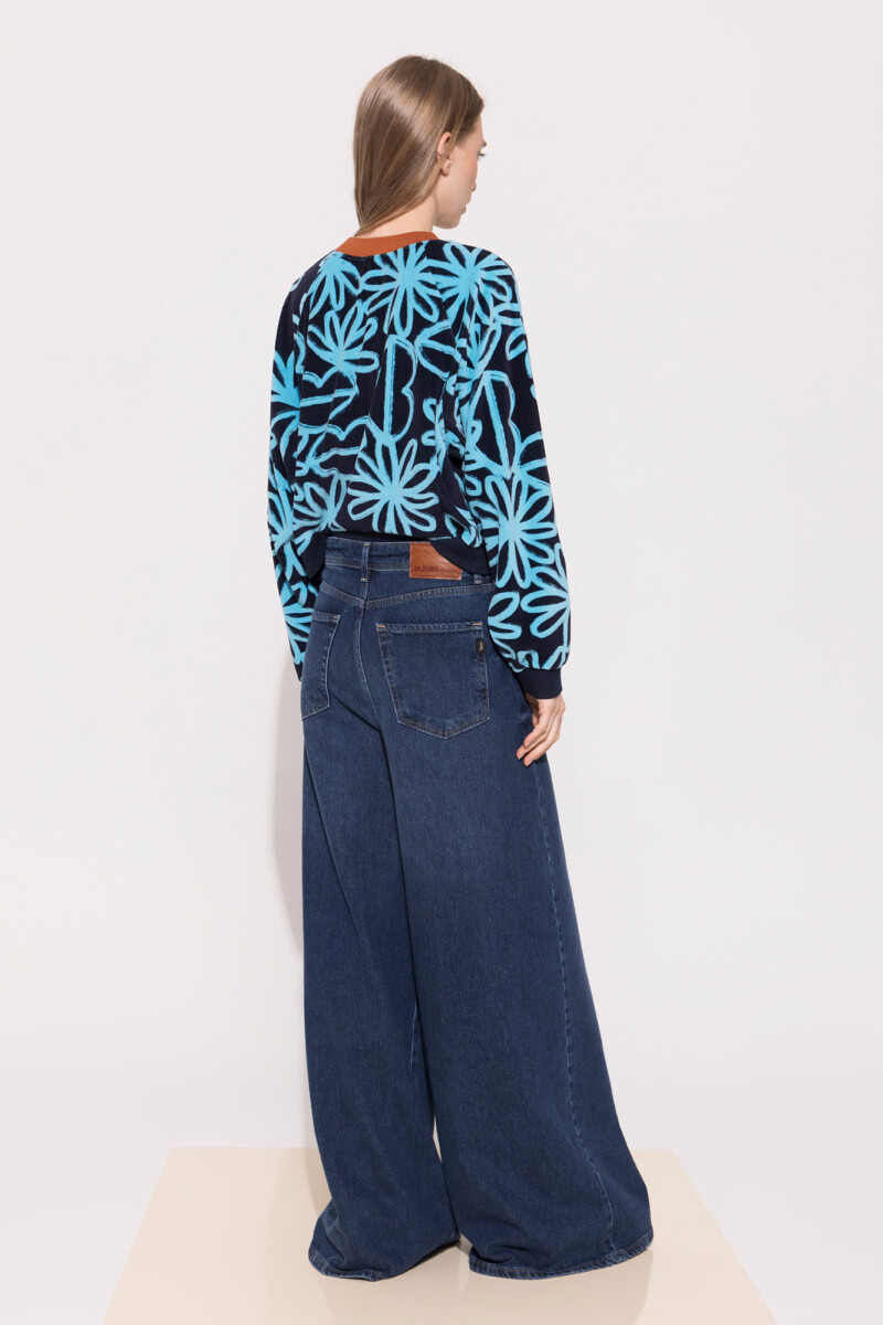 JEANS ROSES SOUND Azul