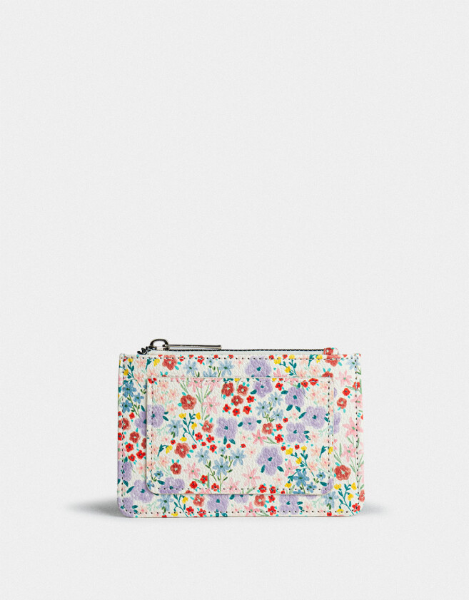 Tarjeteros Flores Monedero Estampado - Estampado Flores