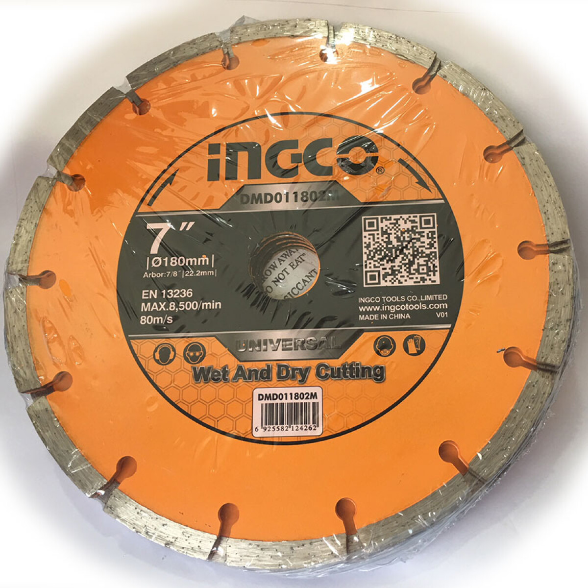 SET 5 DISCOS 7´´ EN LATA SEGMENTADO INGCO DMD011802M 