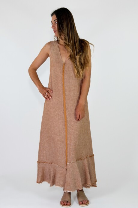 VESTIDO CAMILA Camel Claro