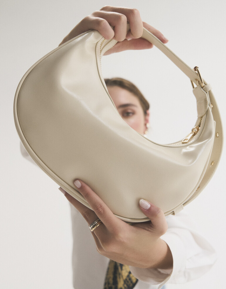 Saca Cartera Formato Saca - Blanco Crudo