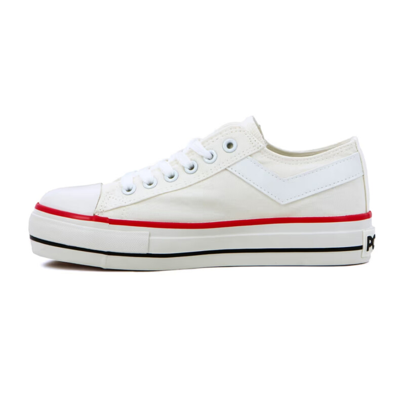 Championes Pony plataforma Casual Classic Mujer Blanco-Blanco