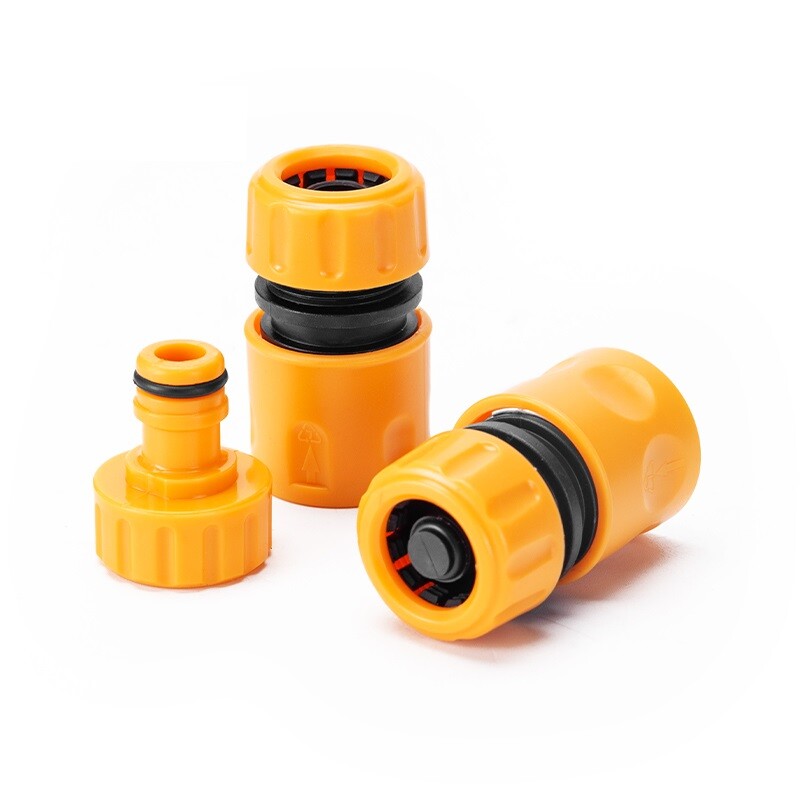 DINGQI RIEGO JUEGO 3 PZAS 2 ACOPLES + 1 CONECTOR - 1/2 PLG Dingqi Riego Juego 3 Pzas 2 Acoples + 1 Conector - 1/2 Plg