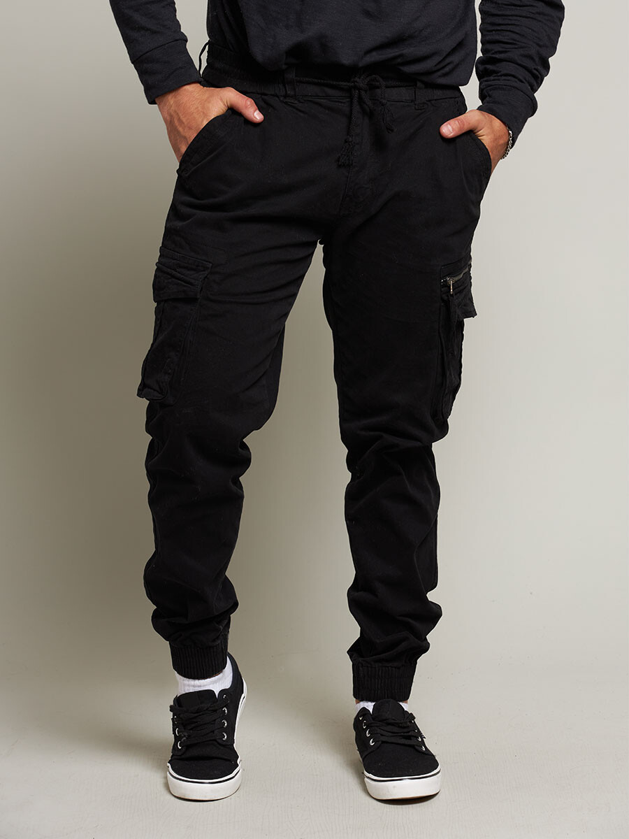 PANTALON CARGO WALDORF DIXIE - Negro 