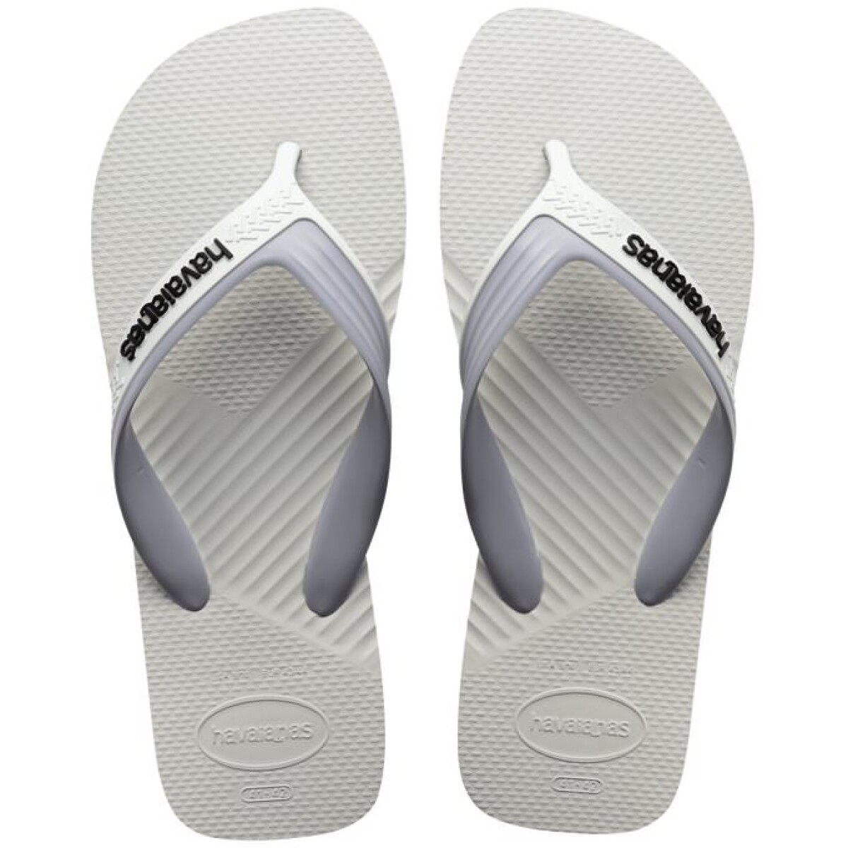 Sandalias de Hombre Havaianas Dual Havaianas - Blanco - Gris - Blanco Hielo 