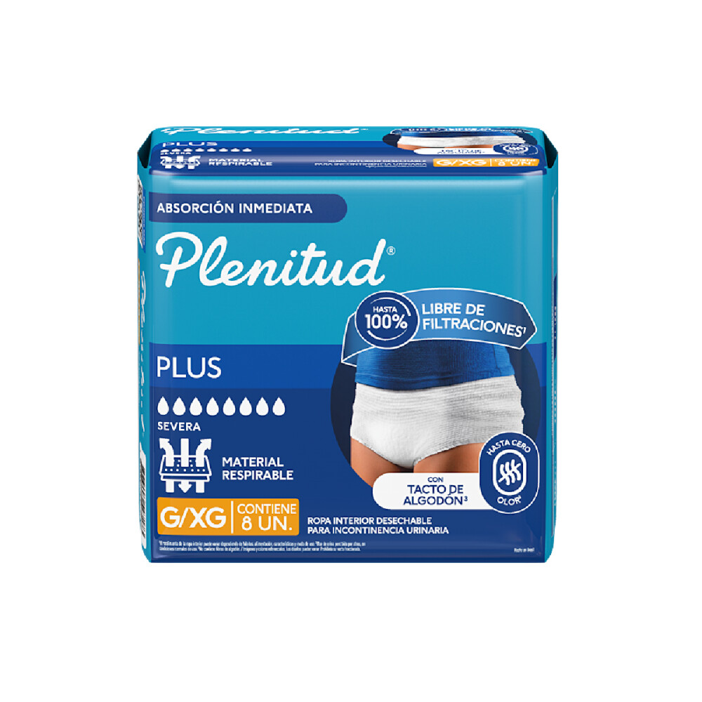 PLENITUD ROPA INTERIOR PROTEC PLUS G/XG única