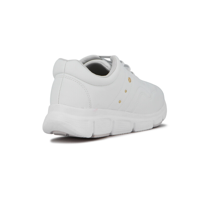 Comfortflex Calzado Deportivo C/ Aplique Acordonado Elastico - Blanco Blanco