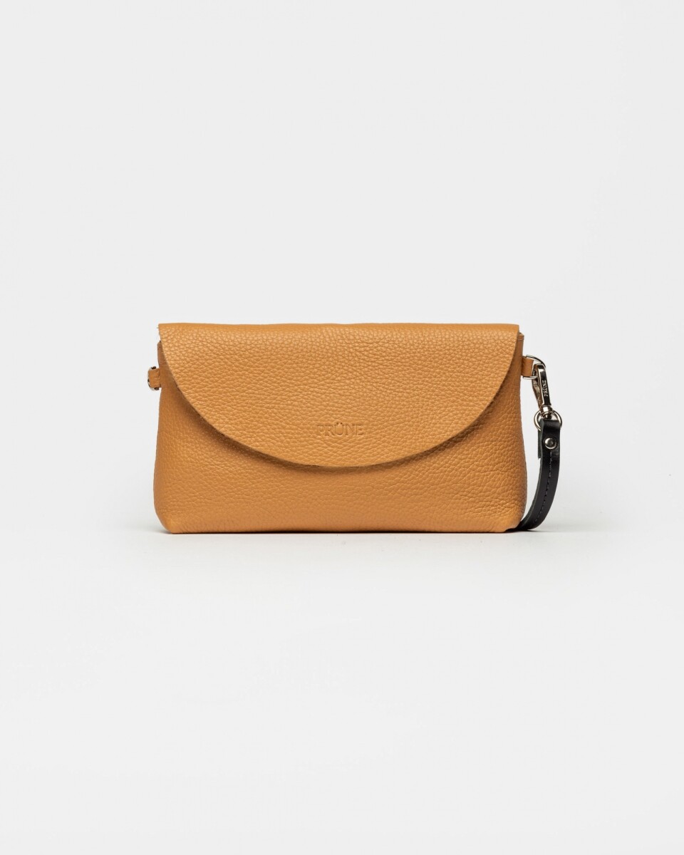 Mini bag Viena en cuero graneado - Cuoio 