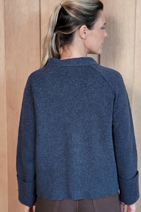 Cardigan Angostura Azul Marino