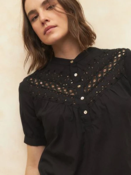 BLUZA ALLIE TEMPLES NEGRO
