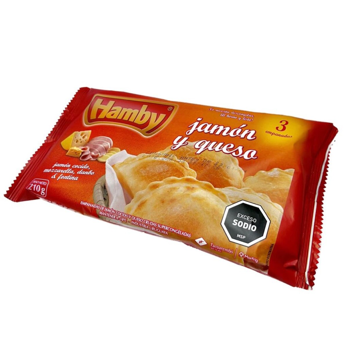 Empanadas Hamby de Jamón y Queso x3 