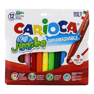 Marcadores Carioca Jumbo x12 Marcadores Carioca Jumbo x12
