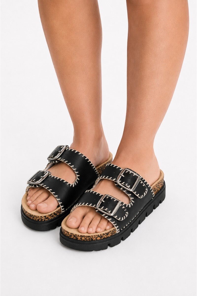 Sandalia Glow - Negro 