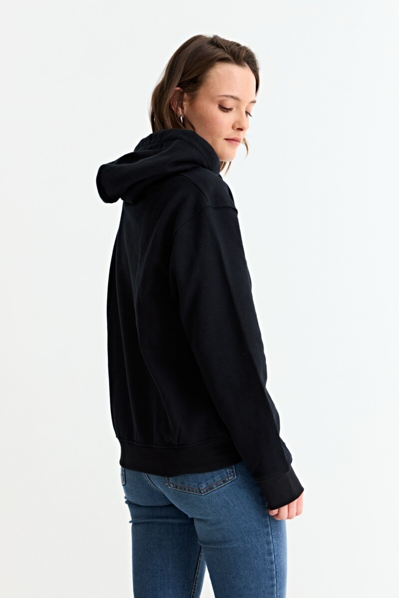 Canguro liso básico NEGRO