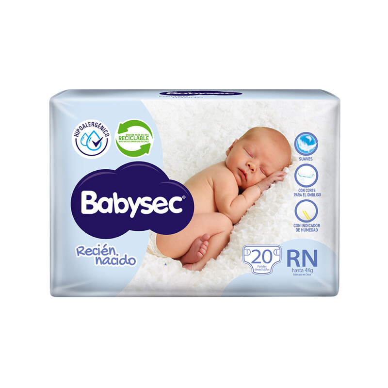 Pañales Babysec Recién Nacido 20 Uds. Pañales Babysec Recién Nacido 20 Uds.