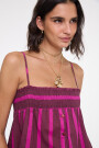 TOP RAYADO BOHO Fucsia