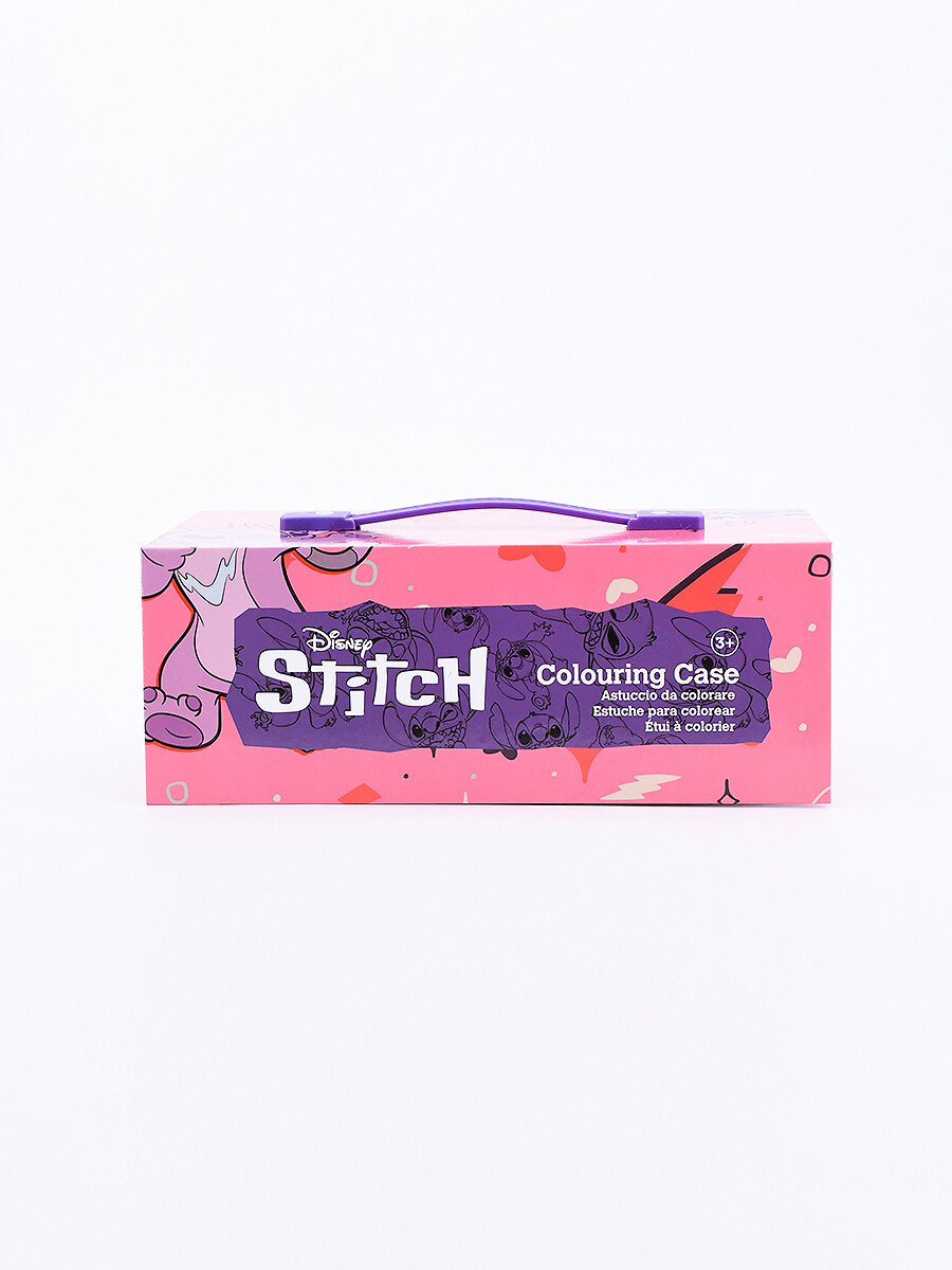 ESTUCHE DE ARTE STITCH - ROSADO 