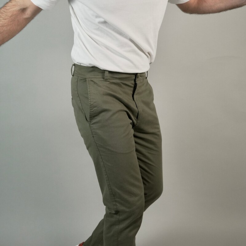 Pantalón chino verano Verde