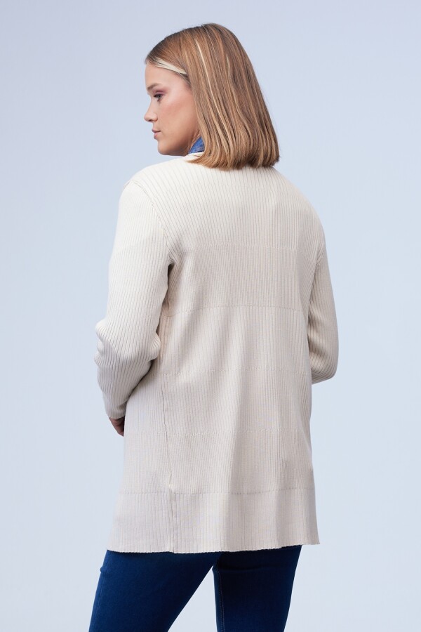 Cardigan Rib BEIGE