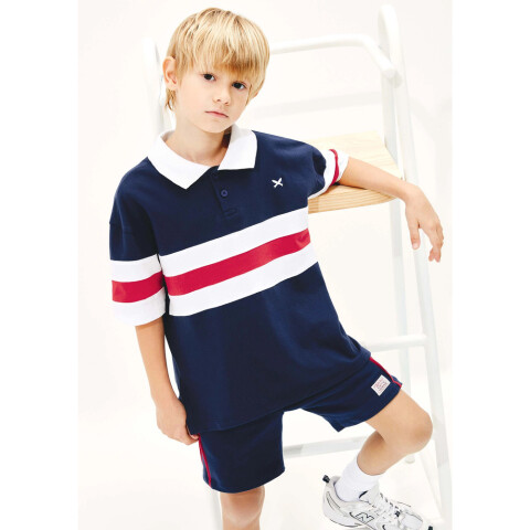 BERMUDA MASC AZUL ESCURO