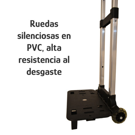 Soporte Para Mochila Con Ruedas Altura Regulable Aluminio Negro