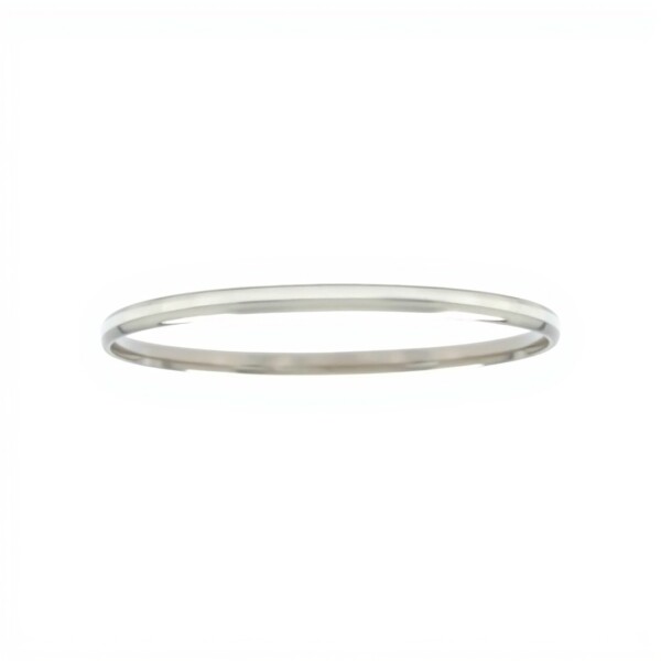 Esclava Bombé lisa-Plata 925-Sin piedra-ES3008 sinpiedra