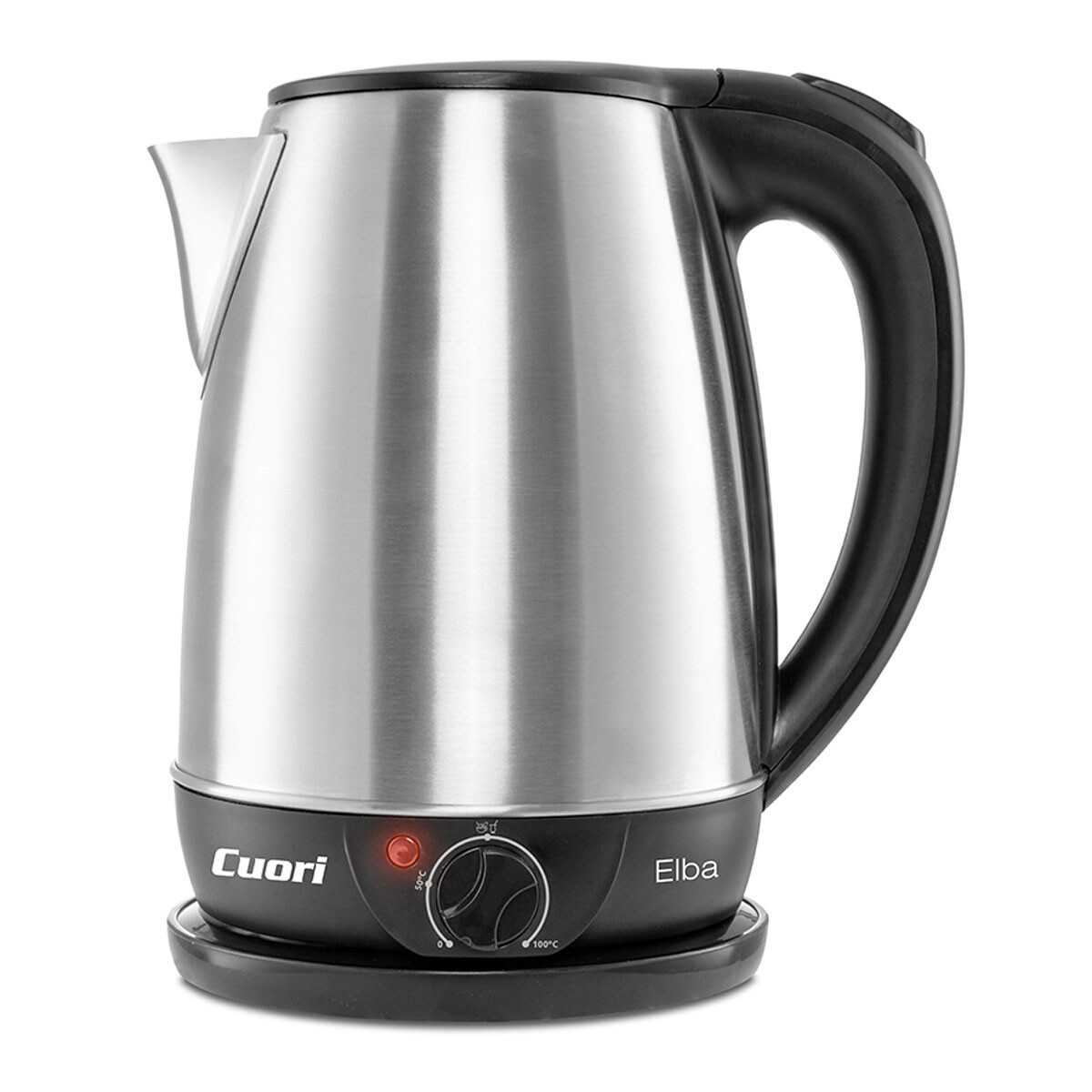 Jarra Eléctrica 1.8L Acero Inox 1500W Control Tem Cuori Elba - Plata/negro 