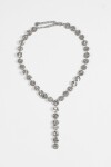 Collar acero irregular plateado