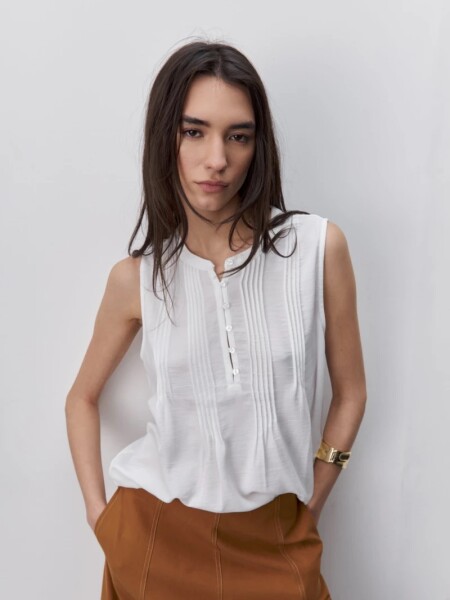 BLUZA D.CASSIN NUPA BLANCO