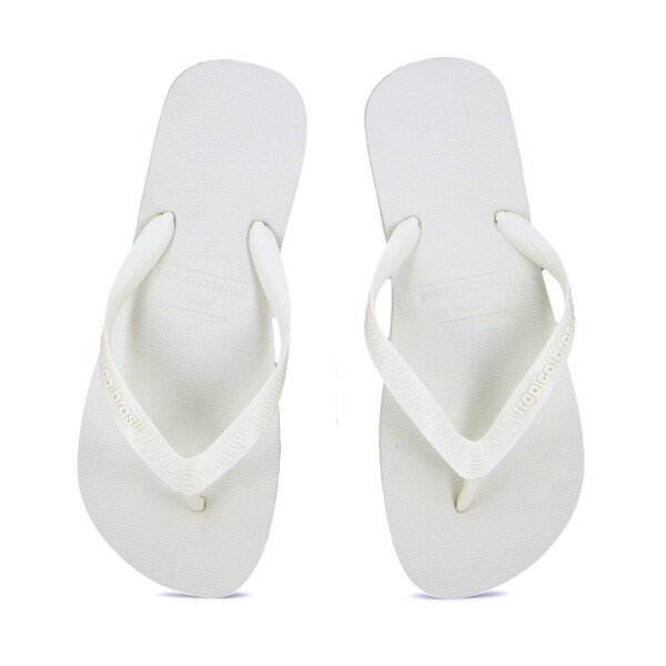 Tropical Brasil Ojota Basic De Hombre - Blanco Blanco