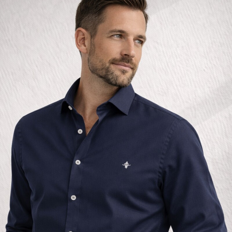 Camisa Point Azul Marino