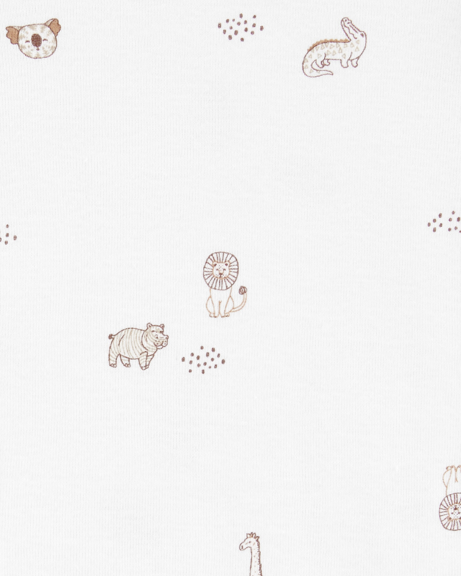 Pack cinco bodies de algodón, manga corta, diseño animales Pack cinco bodies de algodón, manga corta, diseño animales