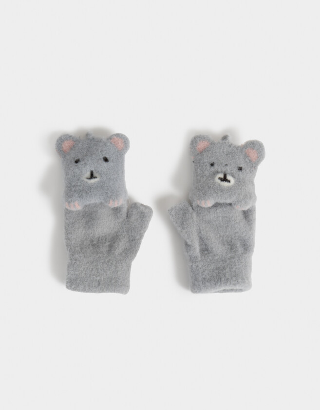 Guantes Infantiles Guantes Infantiles Animalito - Gris Claro