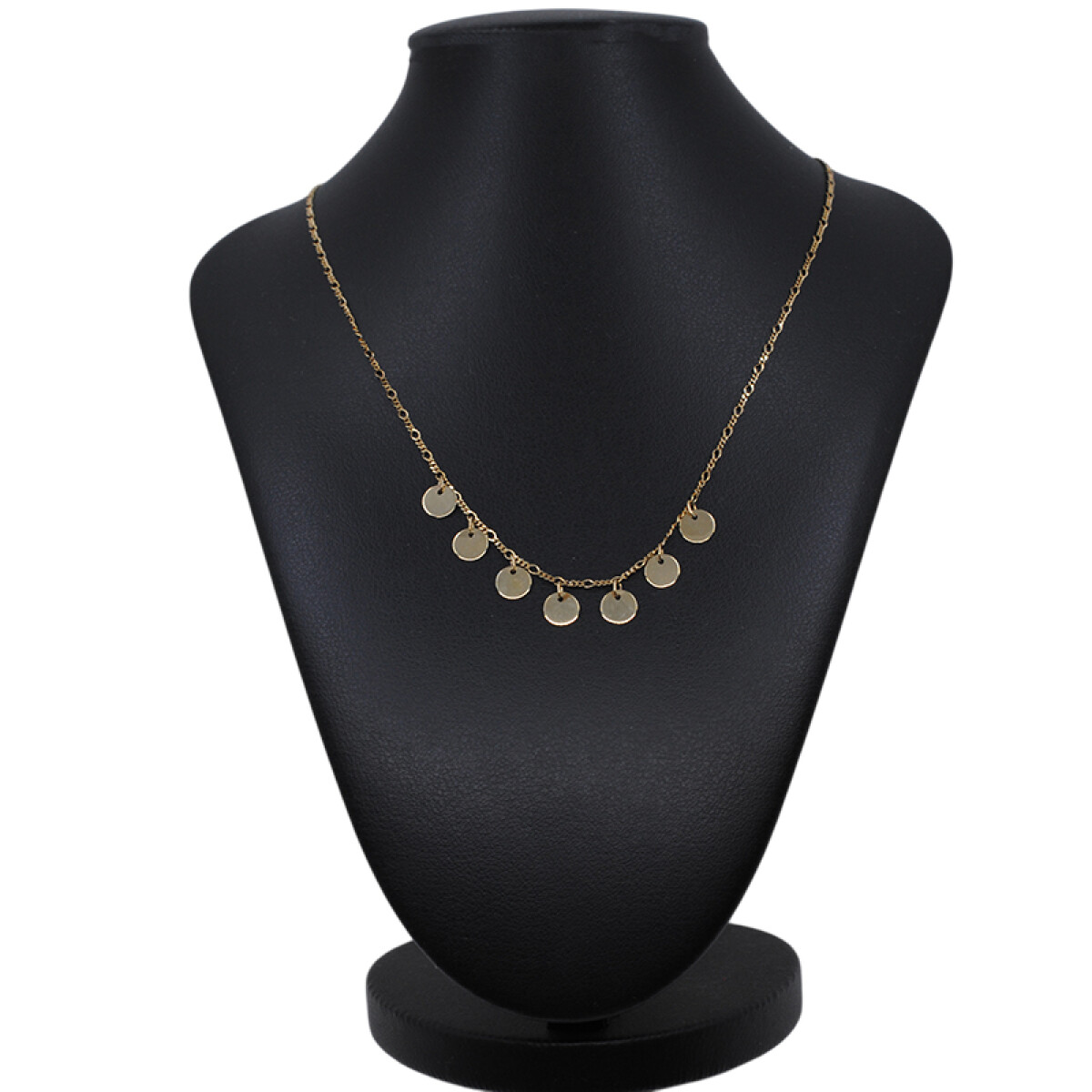 Cadena en oro 18k con 7 medallitas de oro 