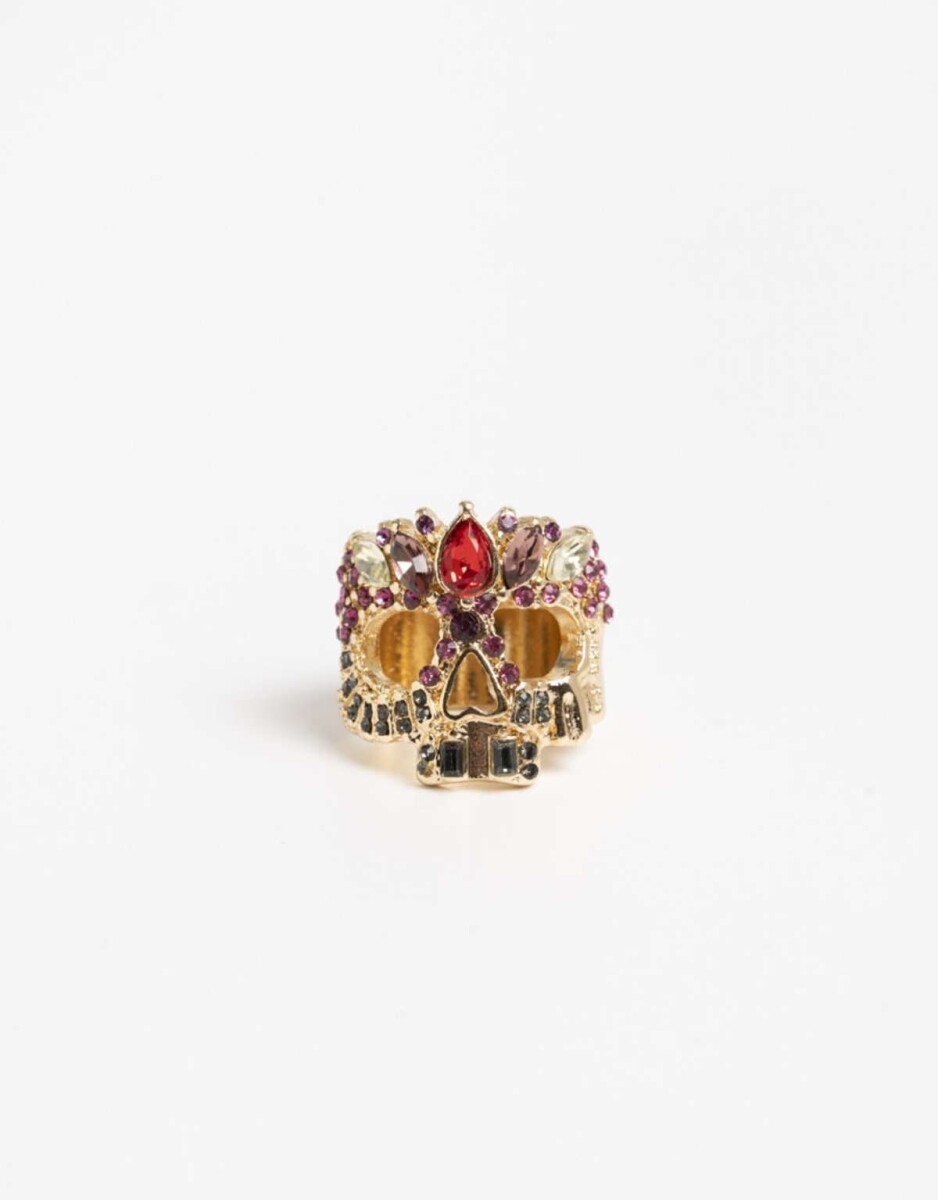 Anillo Calavera Halloween - Combinacion Multicolor 