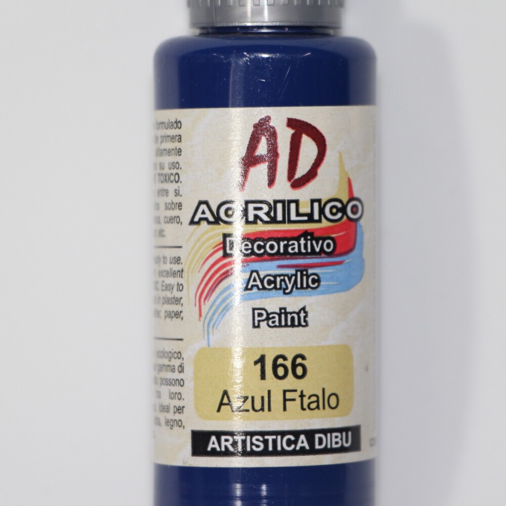 PINTURA ACRILICA ARTISTICA DIBU 60 ML. DIFERENTES COLORES COLOR AZUL FTALO 166