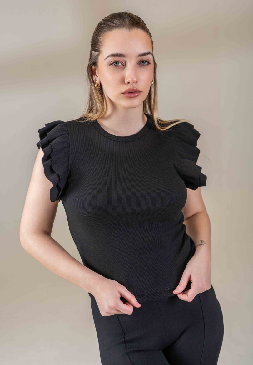 Musculosa Flamingo Negro