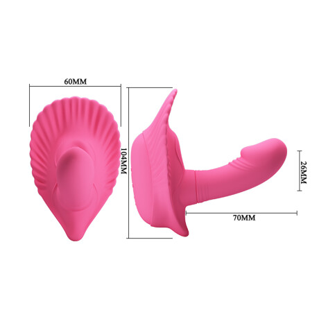 Vibrador Doble Estimulo Con APP Pretty Love Fancy Clamshell Vibrador Doble Estimulo Con APP Pretty Love Fancy Clamshell