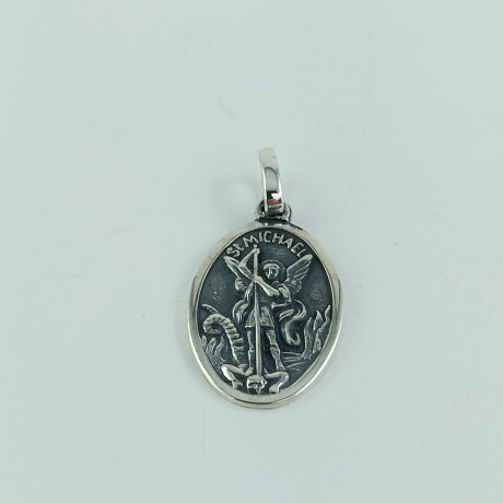 Medalla religiosa de plata, SAN MIGUEL. Medalla religiosa de plata, SAN MIGUEL.