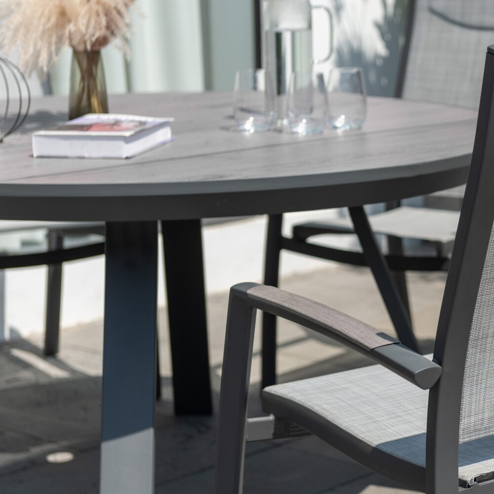 Mesa redonda de Patio Diámetro 141cm - Urbanite Gris