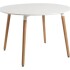 Mesa Comedor ComboHome Milan Redonda Laqueada 80Cm Premium Blanco 1