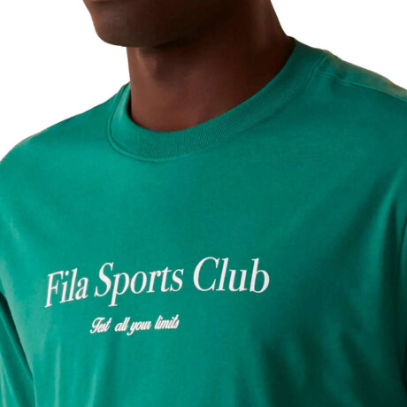 Fila Comfort Sport Club Remera Manga Corta Casual Para Hombre Verde