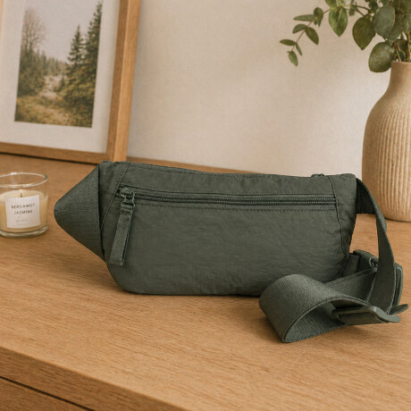 Riñonera ajustable con bolsillos Verde