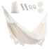 Hamaca Paraguaya Silla Colgante Reforzada Jardín Con Flecos Bolso Y Soga Imback Color Beige Hamaca Paraguaya Silla Colgante Reforzada Jardín Con Flecos Bolso Y Soga Imback Color Beige