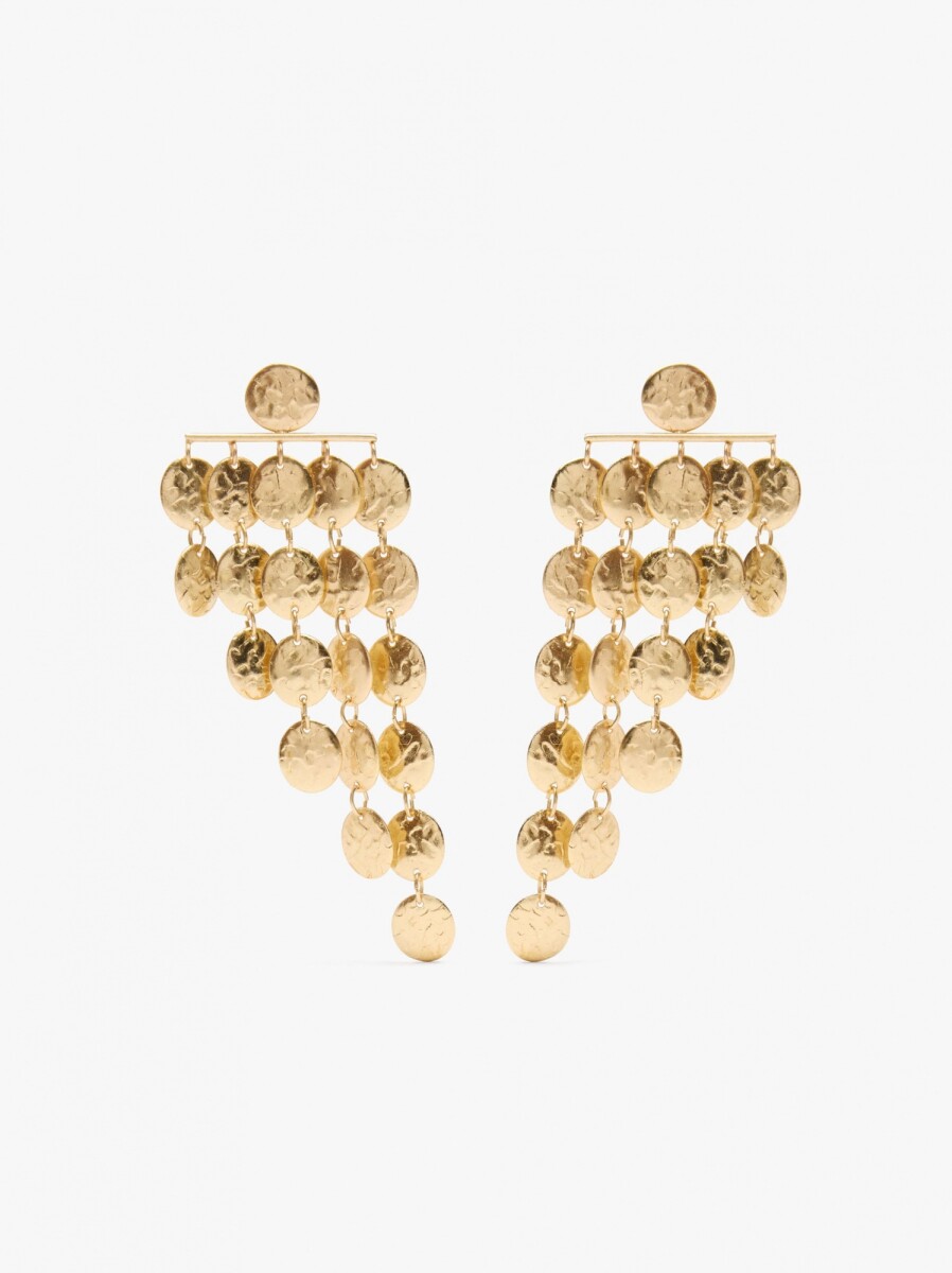 Pendientes Largos Con Degradé - dorado 