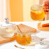Taza de vidrio c/tapa osito y cucharita 350ml (OW1001) Taza De Vidrio C/tapa Osito Y Cucharita 350ml (ow1001)