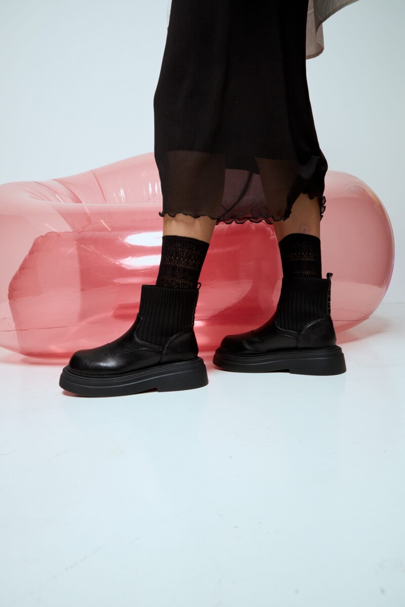 Botas caña elastizada - negro 