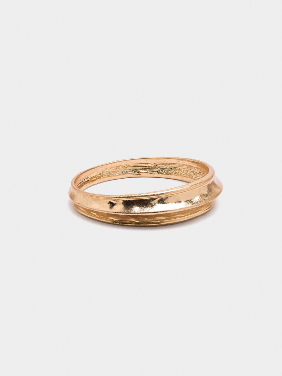 Pulsera Rígida Tubular dorado
