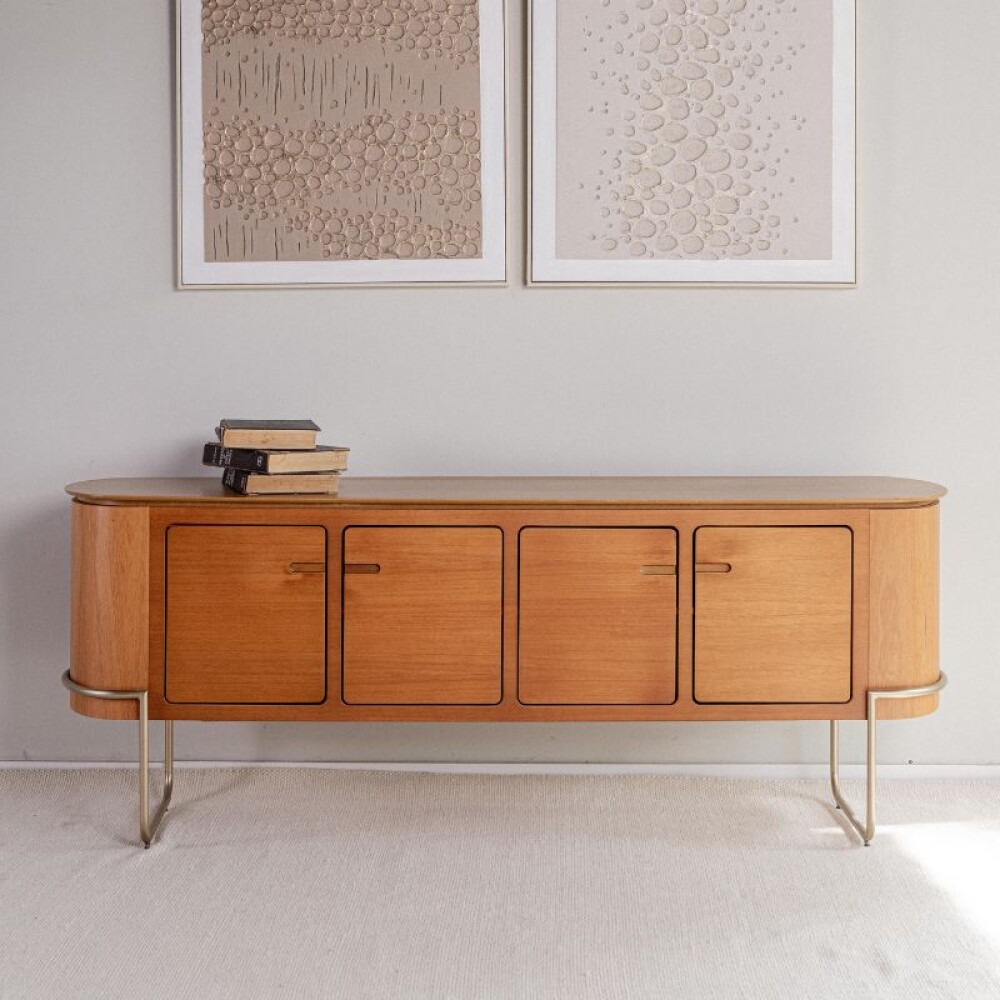 Aparador Curve Natural - Champagne 2,00 mts